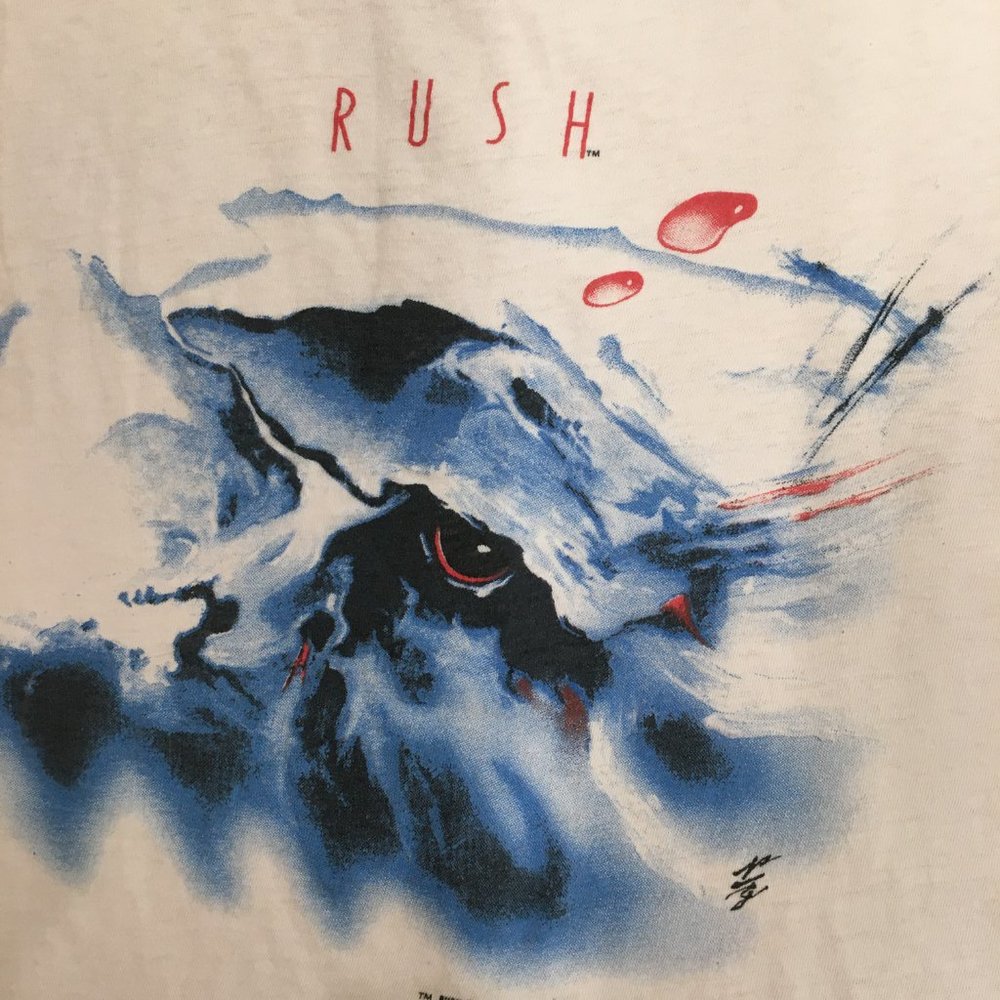 Highly coveted, Vintage RUSH 1984 Grace Under Pressure  tour shirt